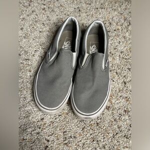 Gray slip on VANS